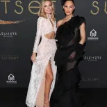 Lace Evening Dress Sexy Hollow Design High Neck High Slit Elegant for Red Carpet Events Wholesal