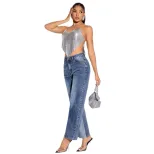 Wide Leg Patchwork Denim Pants Stylish Casual Design Perfect for Everyday Wear Wholesale Availab