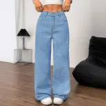 Embroidered Denim Jeans with Bow Detail Fashionable Trendy Design Womens Casual Wear Wholesale A