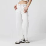 High Waisted Embroidered Denim Trousers Straight Leg Womens Fashion Casual Style Wholesale Avail