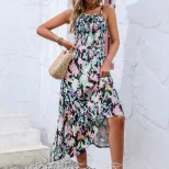 Floral Print Maxi Dress Casual Style Elegant Vibes Sleeveless Lightweight Fabric Perfect for Sum