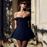 Off Shoulder Dress Sexy Elegant High Quality Fabric Autumn Fashion for Women Wholesale Available