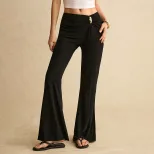 High Elasticity Flare Leggings Elegant Bodycon Fit Comfortable for Yoga Wholesale Womens Fashion