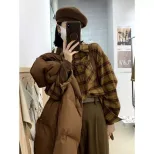 Plaid Flannel Shirt for Women Soft Fabric Vintage Style Unique Design Perfect for Autumn Casual