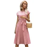 Polka Dot Dress Customizable Wholesale Stylish Design Perfect for Summer Events OEM ODM Availabl