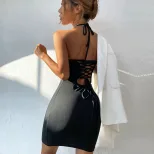 Knit Bodycon Dress Elegant Short Skirt Slim Fit Comfortable Fabric Spring Summer Casual Wear Who