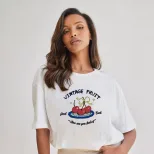 Womens Summer Graphic T Shirt Loose Fit Round Neck Short Sleeve 100 Cotton Casual Everyday Wear