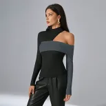 Womens Irregular Design T Shirt Trendy Style Fall Winter Collection Unique Look Wholesale Availa