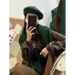 Plaid Flannel Shirt for Women Soft Fabric Vintage Style Unique Design Perfect for Autumn Casual