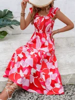 Spring Womens Dress Elegant Waist Defined Design Perfect for Casual or Formal Occasions Availabl