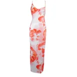 Tie Dye Print Maxi Dress Sexy Cross Back Design Summer Casual Wear Wholesale Available bulk orde