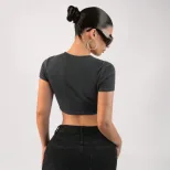 Trendy Womens Crop Top Short Sleeve Stylish Design Breathable Fabric Spring Summer Fashion Whole