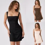 Backless A Line Dress Slim Fit Waist Defining Sexy Design Perfect for Parties and Night Out Whol