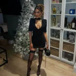 Elegant Womens Dress Solid Color Hollow Chest Detail Pleated Design Slim Fit Perfect for Casual or Formal