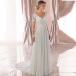 Elegant Mermaid Wedding Dress Deep V Neck Backless Sexy Design Perfect for Weddings and Evening