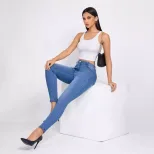 Skinny Stretch Denim Jeans for Women Versatile Fashion Comfortable Fit Casual Style Ready to Shi