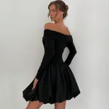 Off Shoulder Bodycon Dress Sexy Fit A Line Silhouette Spring Summer Style Wholesale Available