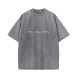 Loose Fit Womens T Shirt Summer Short Sleeve Washed Design Available in Multiple Colors Wholesale Supply