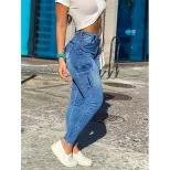 Womens Stretchy Skinny Jeans Versatile Design Comfortable Fit Trendy Style Perfect for Casual We
