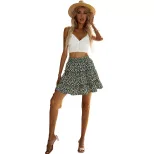 Floral Midi Skirt Casual Daisy Print Comfortable Fit Versatile Style Perfect for Spring and Summ