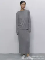 Womens 3 Piece Set Loose Long Cardigan Cami Top and Mini Skirt Casual Chic Style for Spring Summ