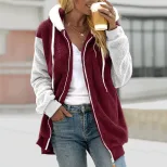 Plaid Loose Cardigan Fashionable Knit Sweater Cozy Fabric Stylish Design Perfect for Fall Winter