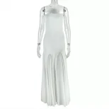 A Line Strapless Dress Sheer Design Waist Defining Slim Fit Casual or Party Wear Wholesale Avail