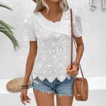 Lace Floral Womens Dress Elegant Design Lightweight Fabric Perfect for Spring Summer Wholesale A