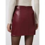 PU Leather Bodycon Dress Sexy Split Design Stylish Fit Perfect for Parties Ready to Ship Low MOQ