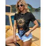 Casual Graphic Print Tank Top Irregular Hem Trendy Design Comfortable Fit Summer Wear Wholesale