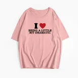 Womens Vintage Graphic T Shirt Summer Casual Style Loose Fit Round Neck 100 Cotton Wholesale Ava