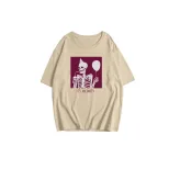 Womens Summer Graphic T Shirt Loose Fit Round Neck Cotton Fabric Casual Wear Versatile Style Who