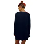 Halloween Printed Long Sleeve Sweatshirt Loose Fit Trendy Design Comfortable Fabric Womens Fashi