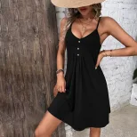 Knitted Bodycon Dress Deep V Neck Slim Fit Sleeveless Sexy Casual Wear for Women Wholesale Avail