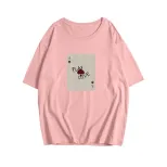 Cotton Short Sleeve T Shirt Loose Fit Round Neck Soft Fabric Unique Print Casual Wear for Women
