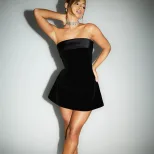 Womens Backless Off Shoulder Bodycon Dress Fashionable Sexy Trendy Perfect for Fall Occasions Wh