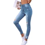 High Waisted Stretch Skinny Jeans Womens Fashion Trendy Style Casual Wear Wholesale Available