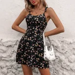 Slim Fit Spaghetti Strap Dress Elegant Design Comfortable Fabric Versatile Style Perfect for Sum