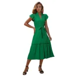 Summer Womens Dress Mid Length Solid Color Casual Style Perfect for Everyday Wear Wholesale Avai