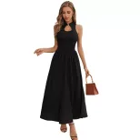Summer Womens Dress Sexy Sleeveless High Neck Chinese Style Elegant Design Perfect for Parties a