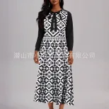 Elegant Floral Print Asymmetrical Dress Fashionable Patchwork Design Perfect for Parties and Spe