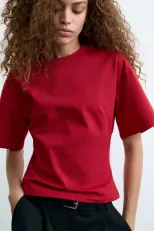 Womens Summer T Shirt Casual Loose Fit Waist Defining Design Round Neck 100 Cotton Versatile Eve