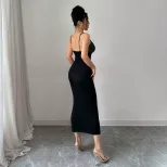 Summer Sleeveless Bodycon Dress Elegant Sexy Chic Design Perfect for Parties and Events Wholesal