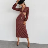 Summer Sexy V Neck Dress Low Cut Elegant Silhouette Lightweight Fabric Perfect for Parties or Ca