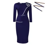 Pencil Skirt Solid Color Bodycon Fit Office Wear Autumn Winter Collection Wholesale Available