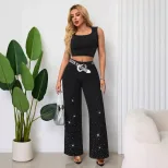 Loose Fit Wide Leg Jeans Trendy Street Style Flattering Design Comfortable Fabric Womens Casual