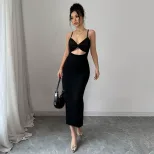 Summer Sleeveless Bodycon Dress Elegant Sexy Chic Design Perfect for Parties and Events Wholesal