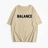 Womens Summer Graphic T Shirt Casual Loose Fit Round Neck 100 Cotton Versatile Style Wholesale A