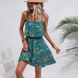 Floral Print Bodycon Dress Sexy Design Sleeveless Comfortable Fabric Perfect for Parties and Nig