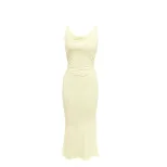 Elegant Maxi Dress Slim Fit Spaghetti Straps Soft Fabric Spring Summer Fashion for Women Wholesa
